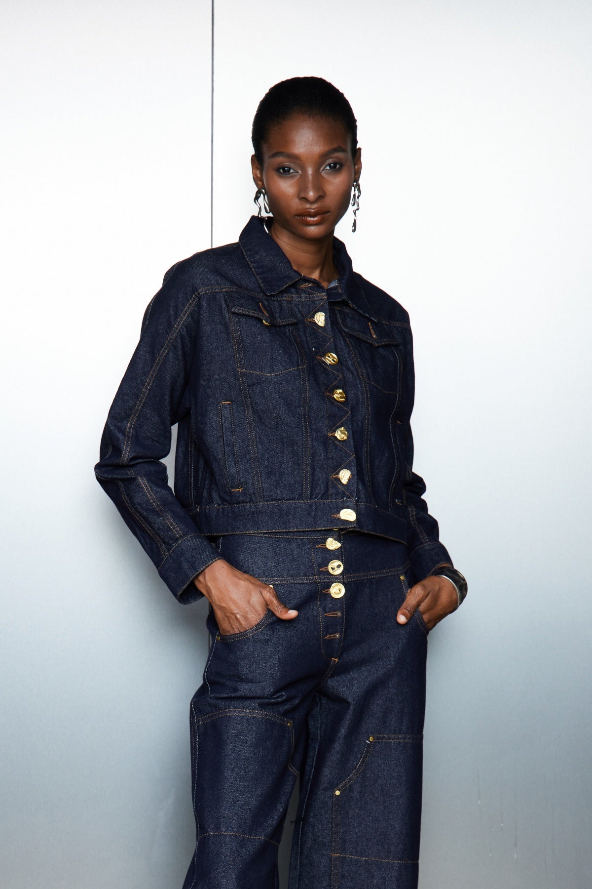 Cass Lapel Button Denim Jacket – Innovare Denim