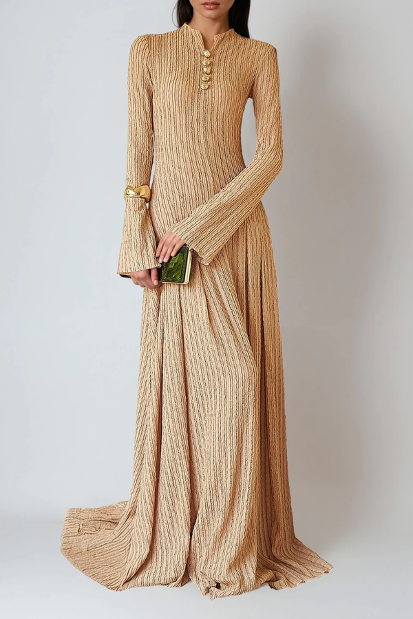 Dorthea Pleated  Maxi Dress