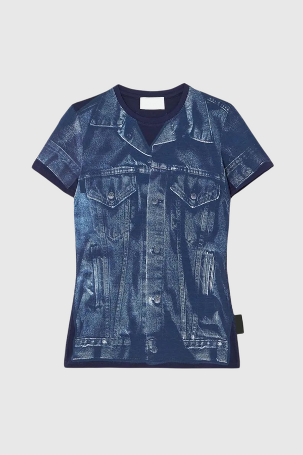 Bexley Illusion Print T Shirt In Blue