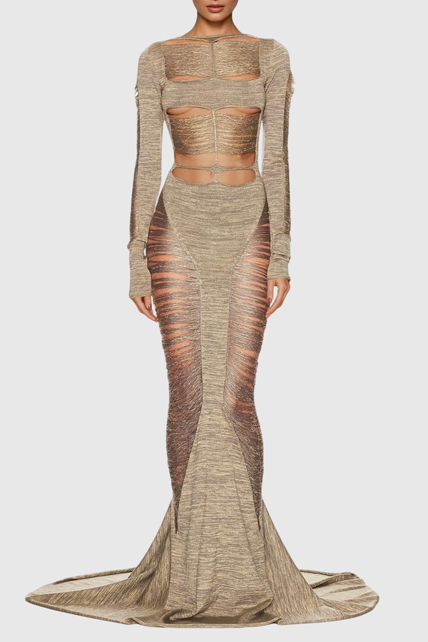 Doubravka Backless Cutout Maxi Dress