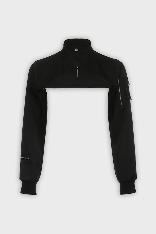 Ashley Cropped Bomber Jacket