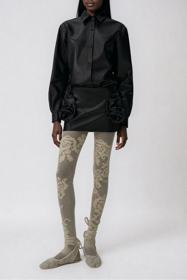 Django Ruch Leather Skirt Set