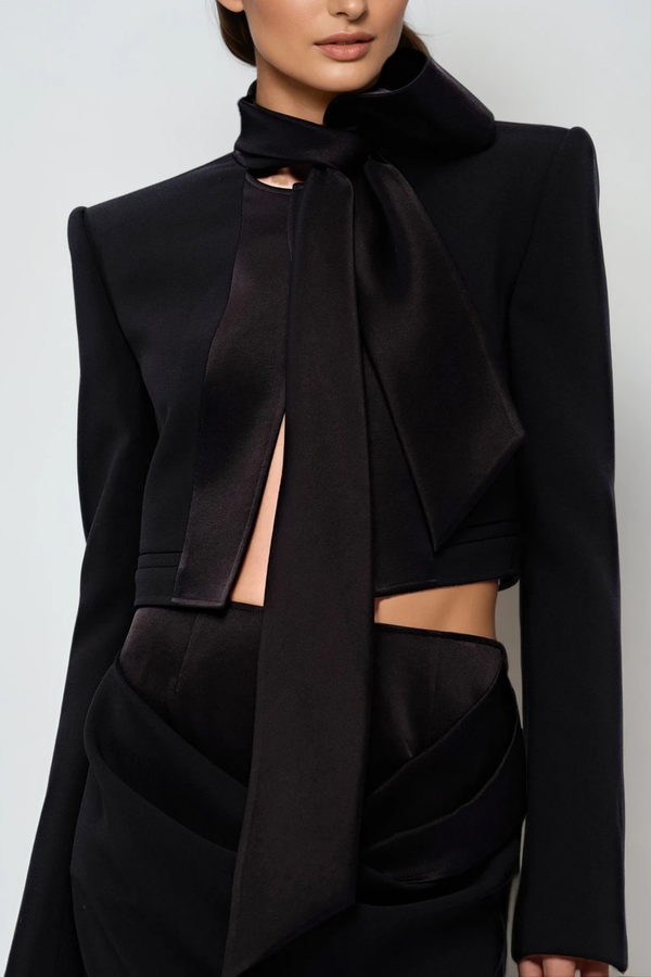 Davie Long Sleeve Scarf Jacket
