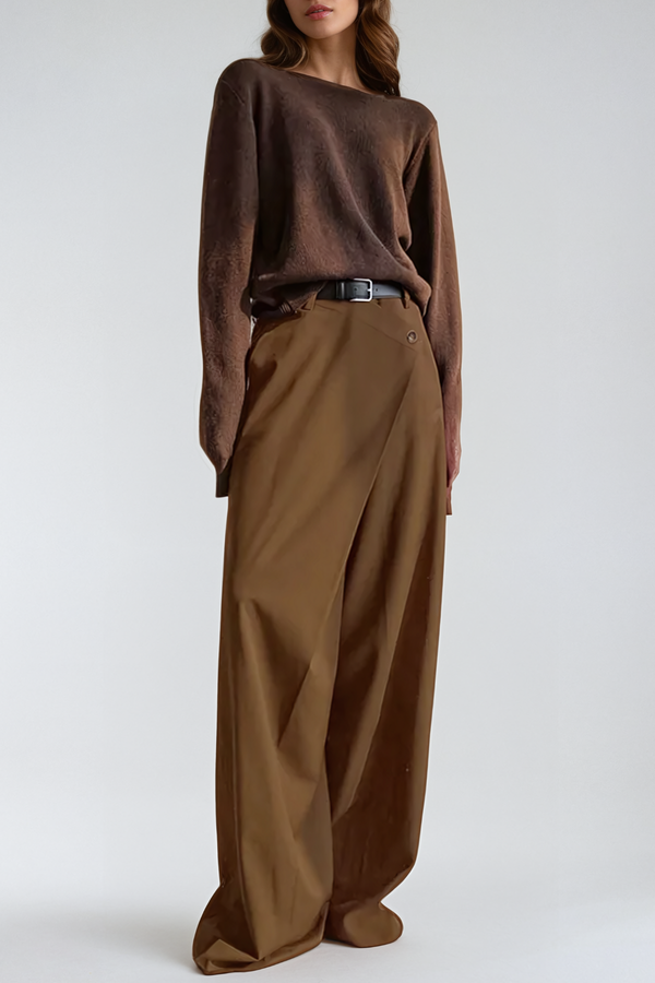 Ahadi Cross Asymmetric Wide Pants