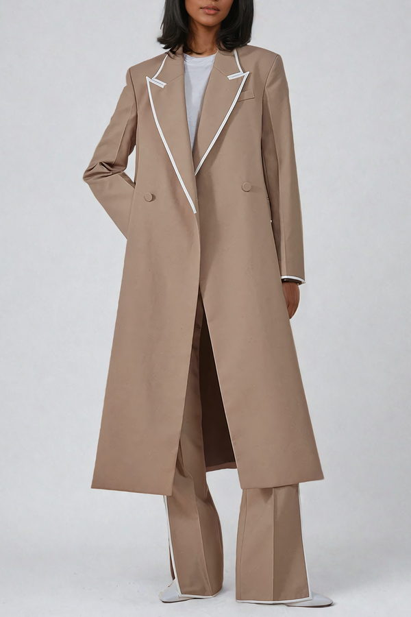 Aim Cross Lapel Coat