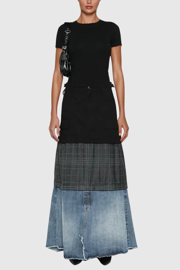 Alka Deconstruct Asymmetric Skirt