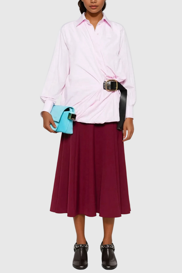 Altilde Ruch Buckle Shirt In Slight Pink