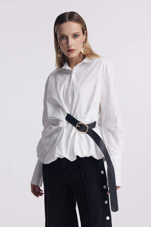 Altilde Ruch Buckle Shirt In White