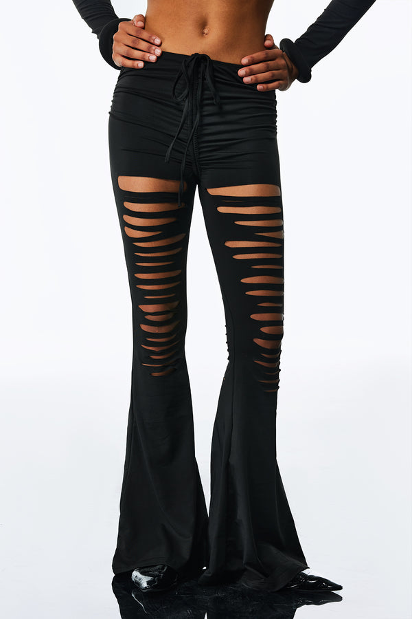 Amani Cutout Bodycon Lace Up Pants