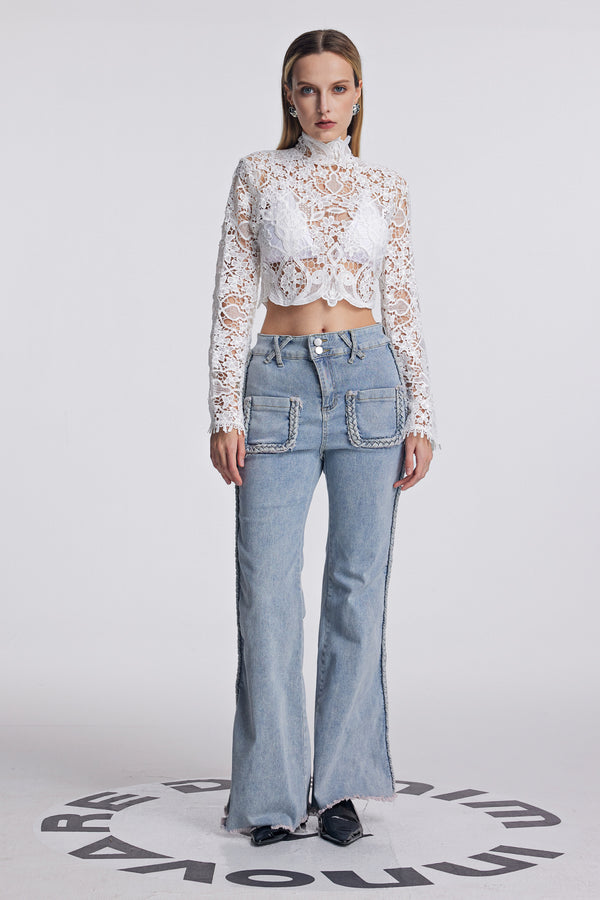 Anakin Lace Cutout Top