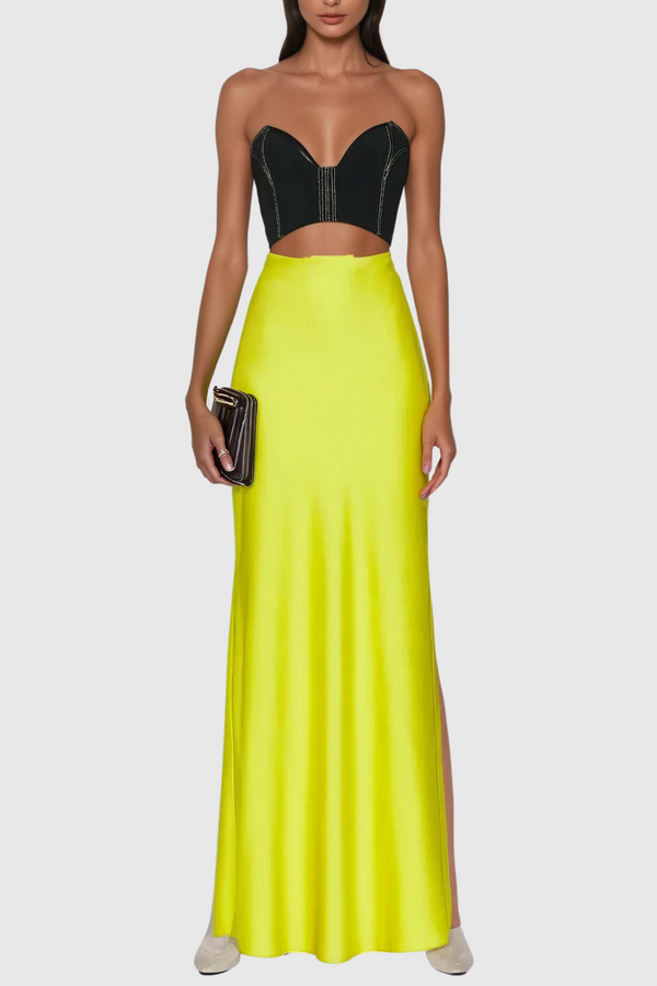 Anemoon Strapless Cutout Maxi Dress