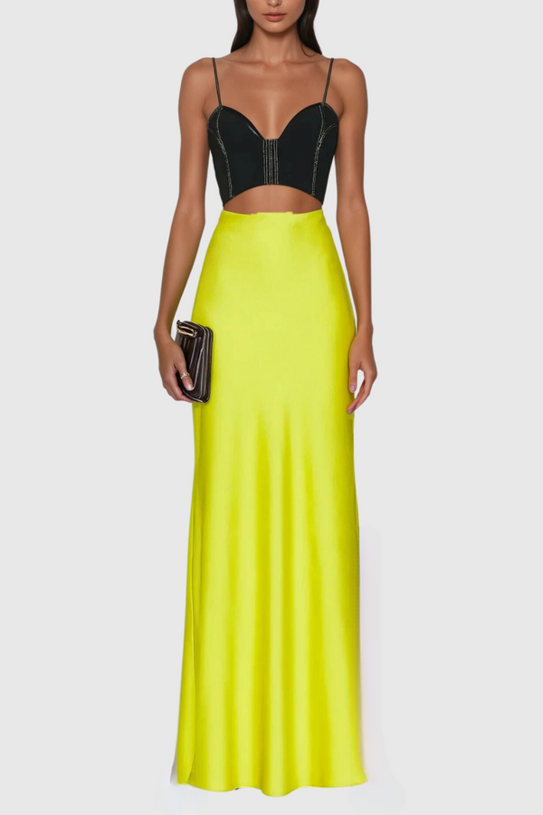 Anemoon Strapless Cutout Maxi Dress
