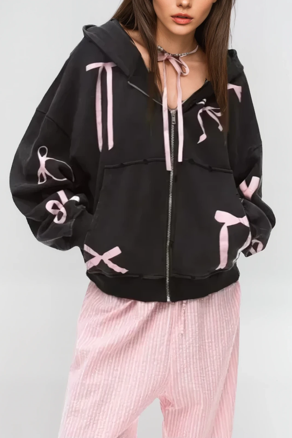 Angeli Bow Hooded Jacket