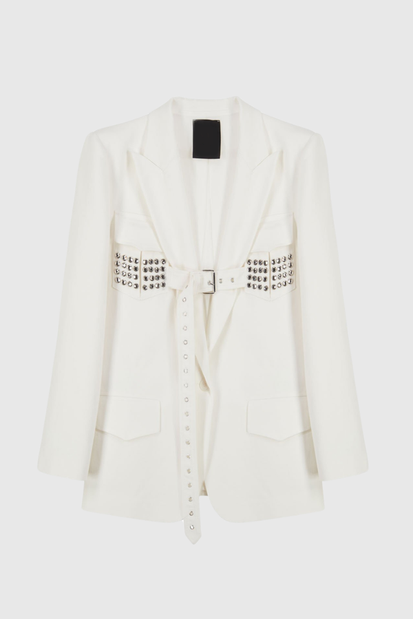 Armani Button Buckle Blazer