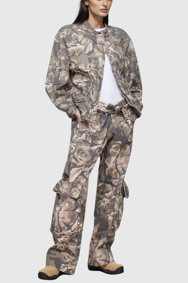 Bahula Camouflage Print Pocket Pants