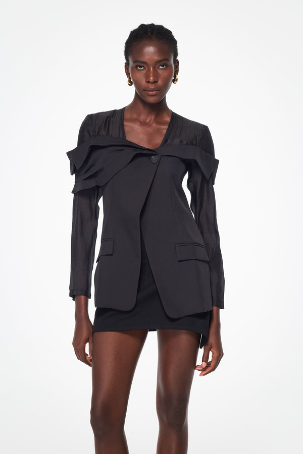 Balarama Deconstruct Mesh Blazer