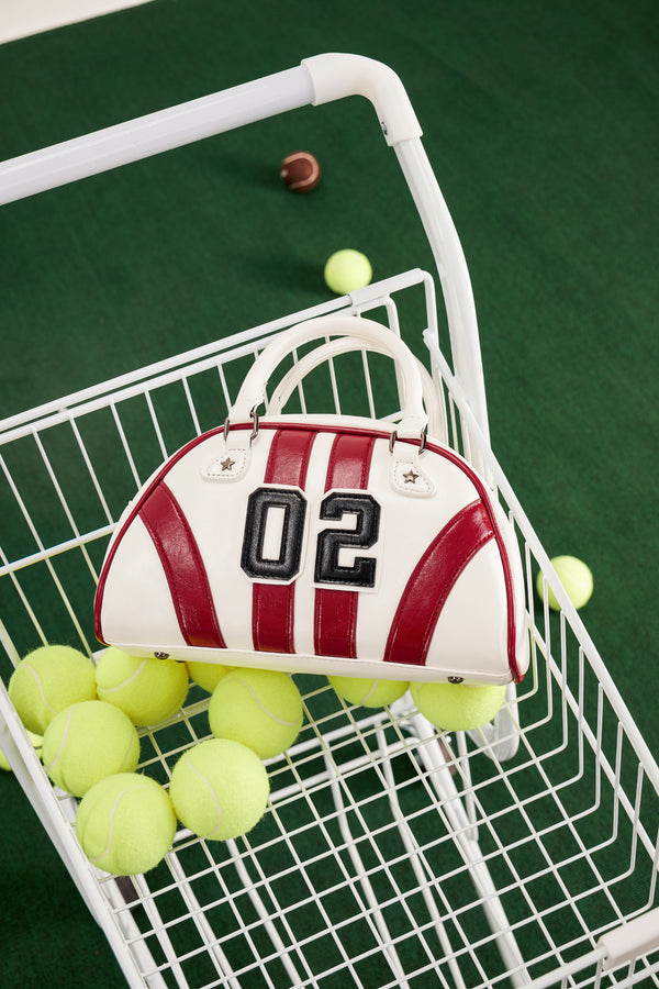 Baudouin Stripe Leather Bag