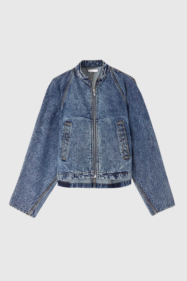 Belen Patchwork Short Denim Jacket