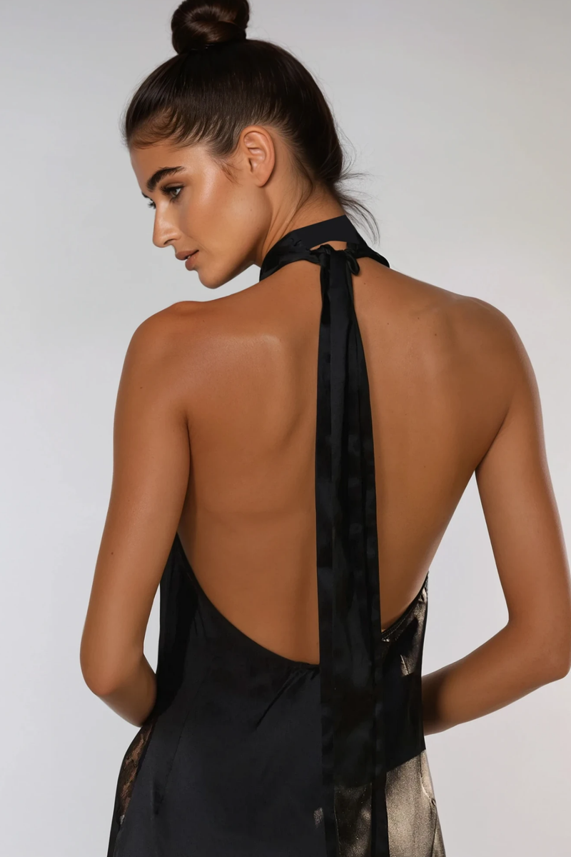 Détails en dentelle de la robe
