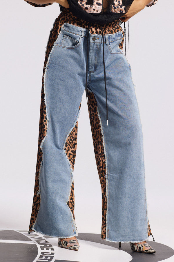 Birgir Deconstruct Leopard Jeans