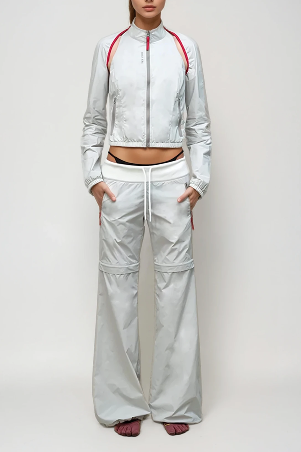 Blaga Deconstruct Cutout Pants Set In White