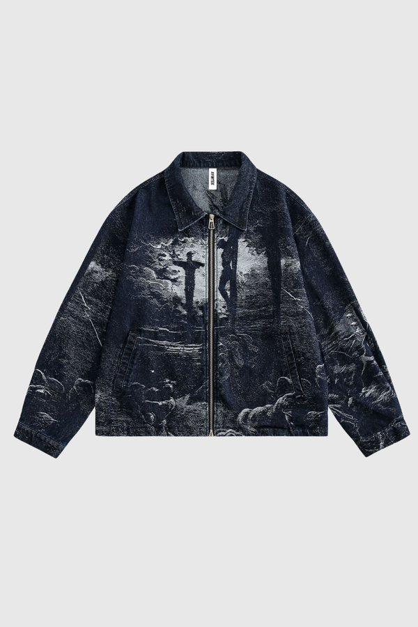 Boaz Print Denim Jacket