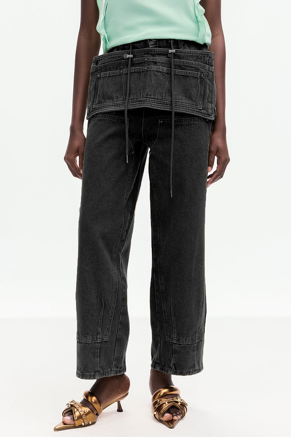Boleslav Deconstruct Jeans In Black