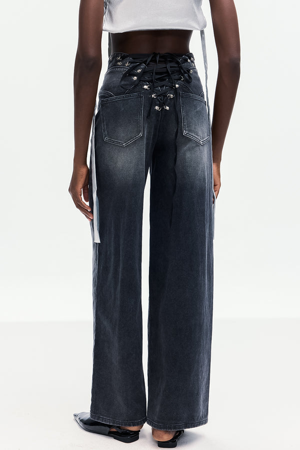 Bongani Lace Up Jeans
