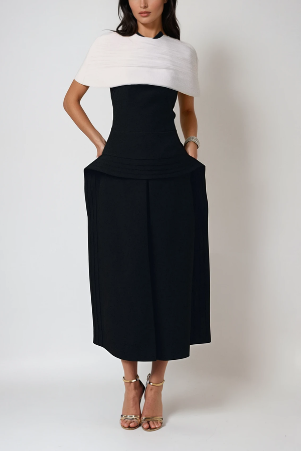 Brad Shawl Two Piece Maxi Dress