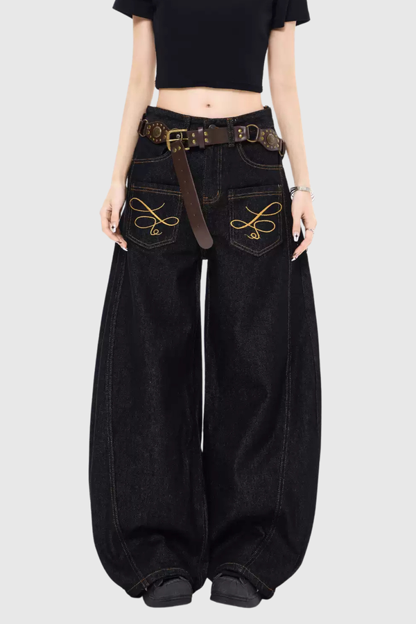Callias Print Baggy Jeans