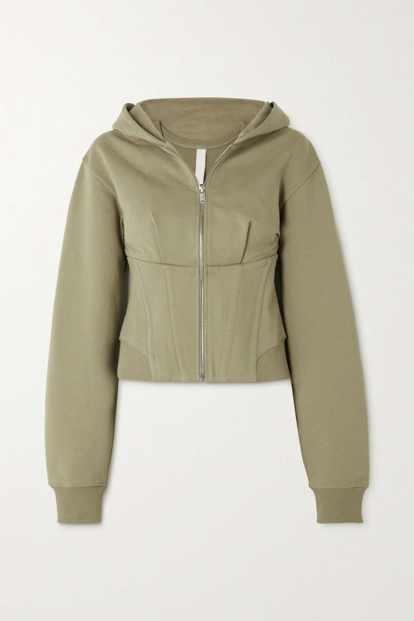 Camila Cotton-jersey Hooded Top