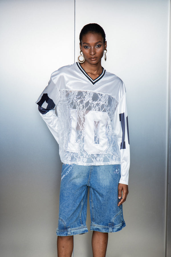 Cassius Lace Satin Top