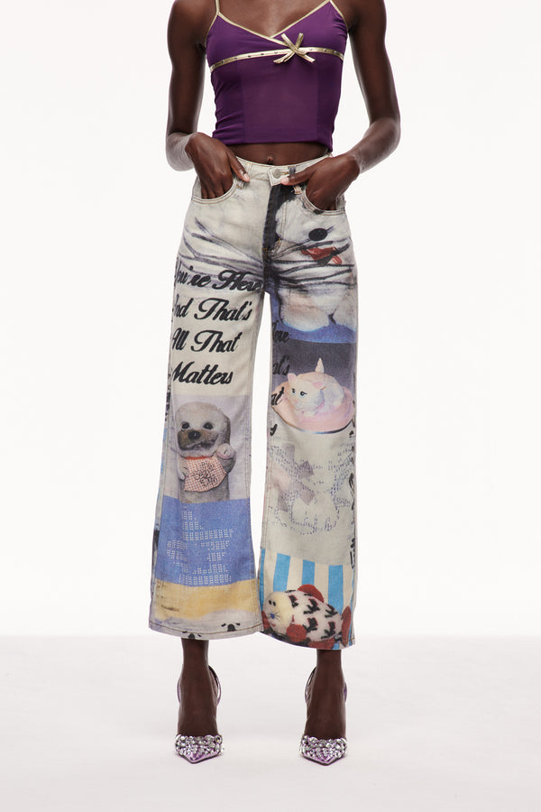 Cayley Print Jeans