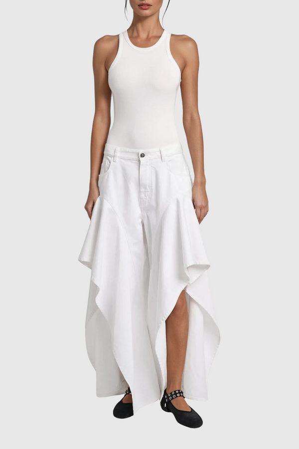 Chaleb Ruffle Split Pants