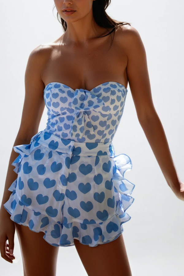 Chica Heart Sleeveless Swimwear