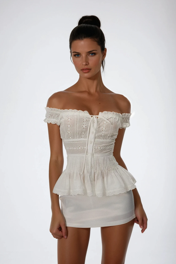Cipactli Off Shoulder Ruch Top
