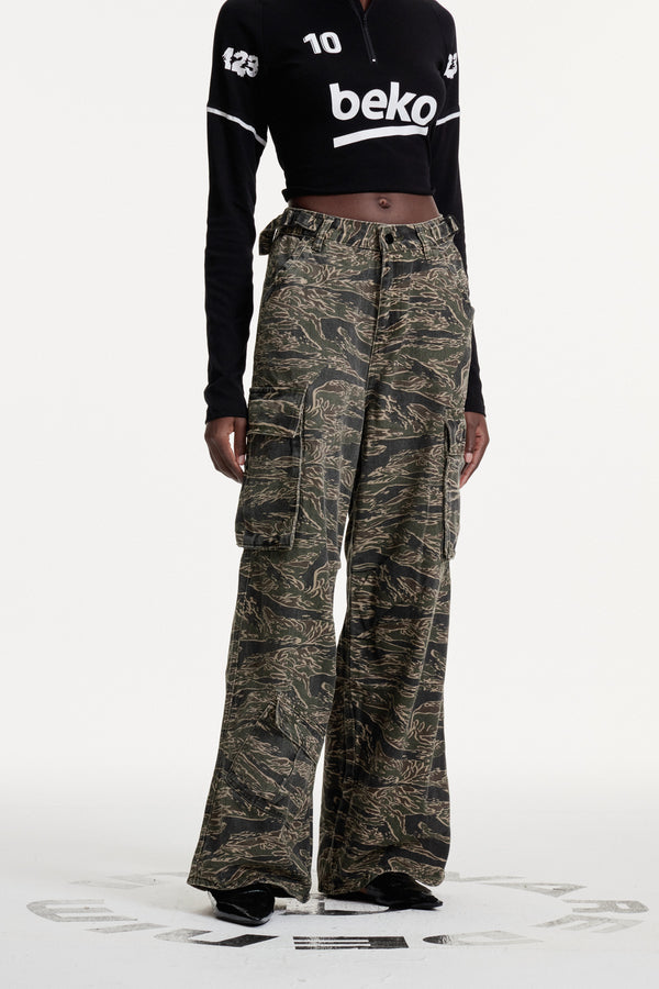 Clarus Print Jeans