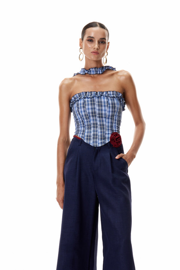 Climacus Grid Corset Top