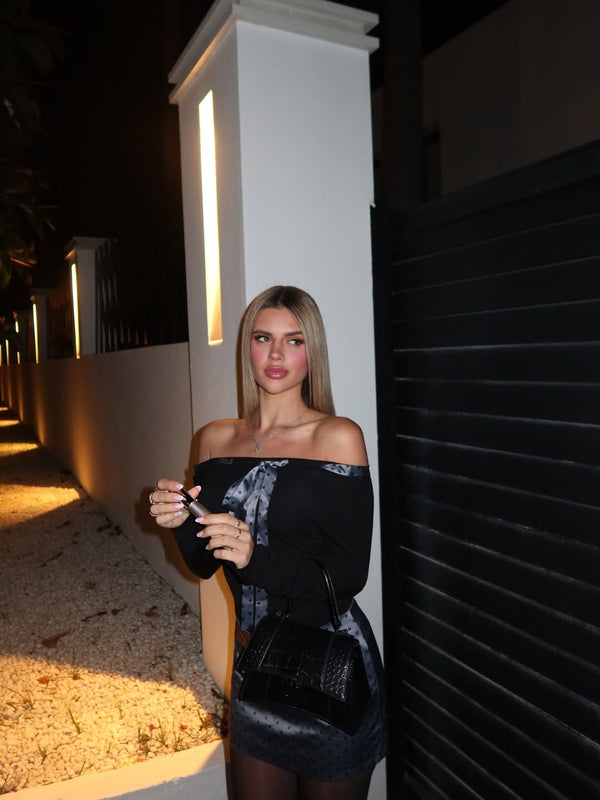 Darejani Bow Dot Skirt Set