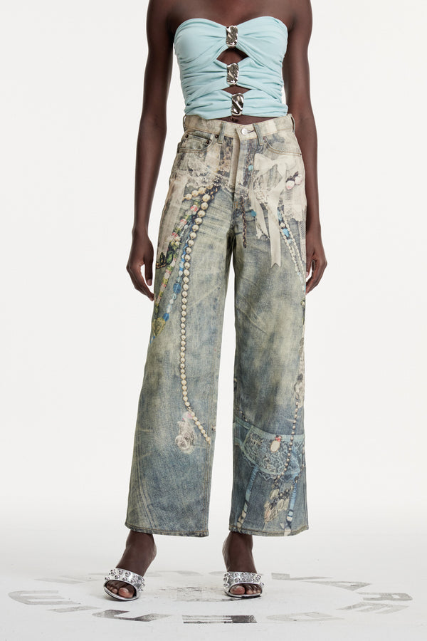 Columbus Print Jeans