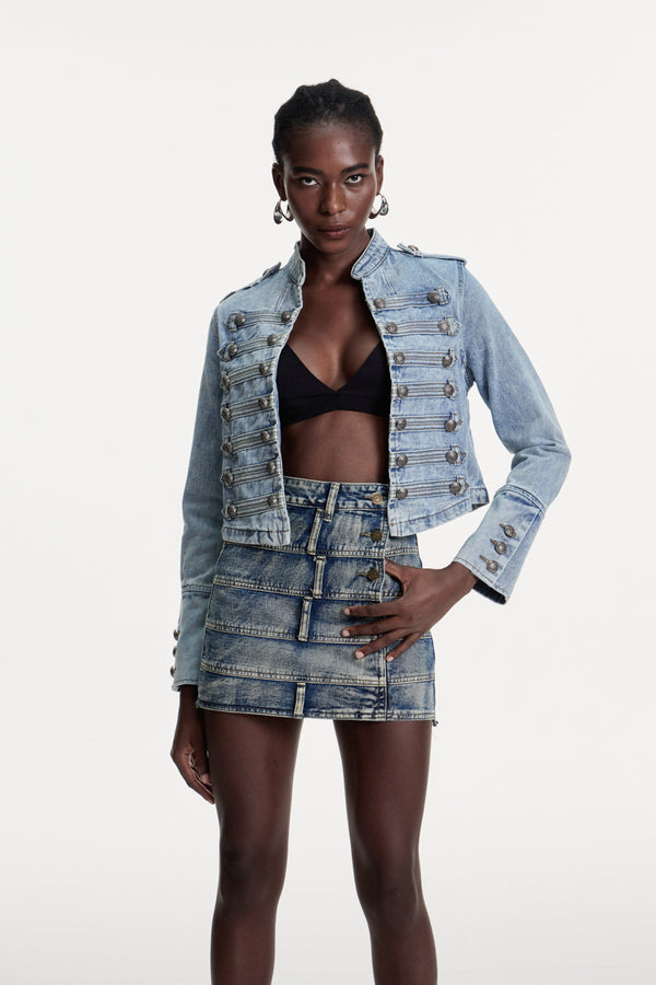 Damasos Deconstruct Buckle Denim Jacket