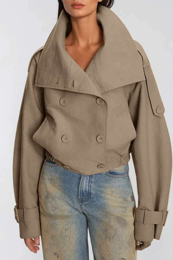 Dardana Double Breasted Lapel Jacket