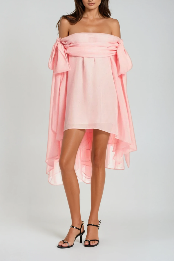 Deirbhile Off Shoulder Fringe Mini Dress