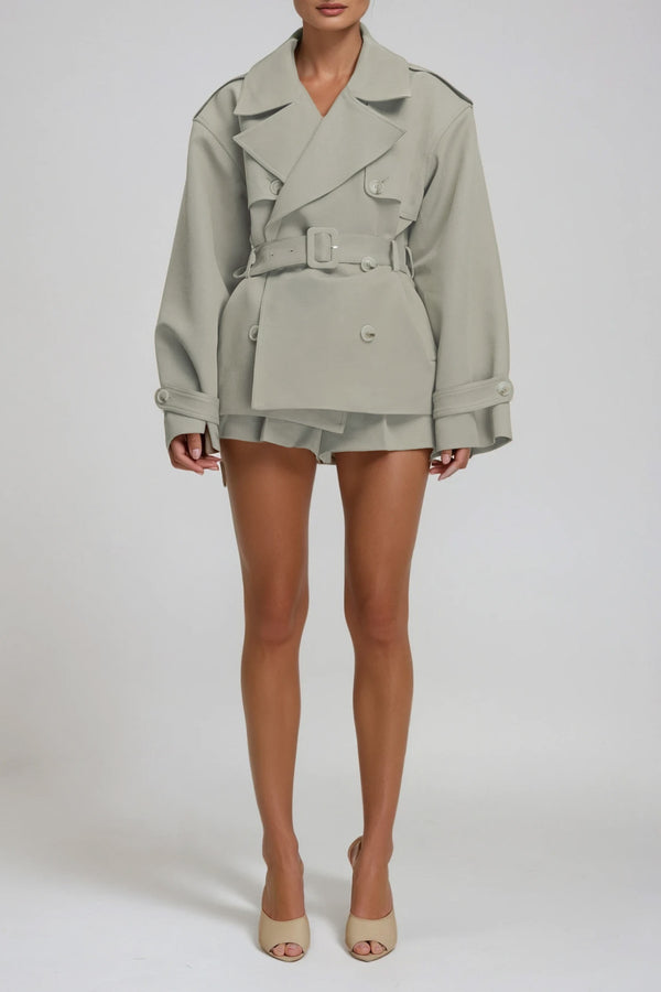 Dejana Trench Coat Pants Set