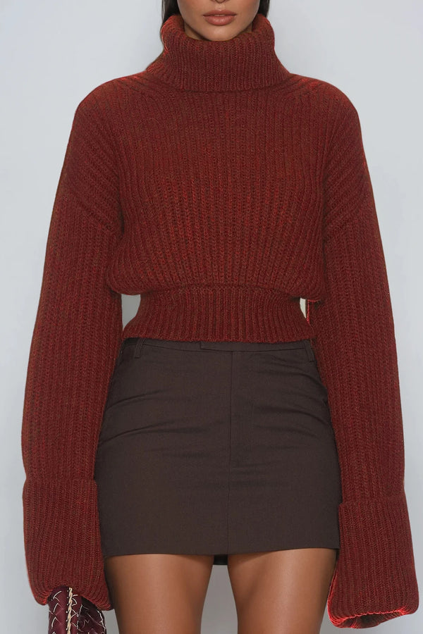 Delfim High Neck Knit Top