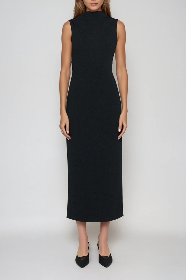 Deniss Backless Embellished Midi Dress