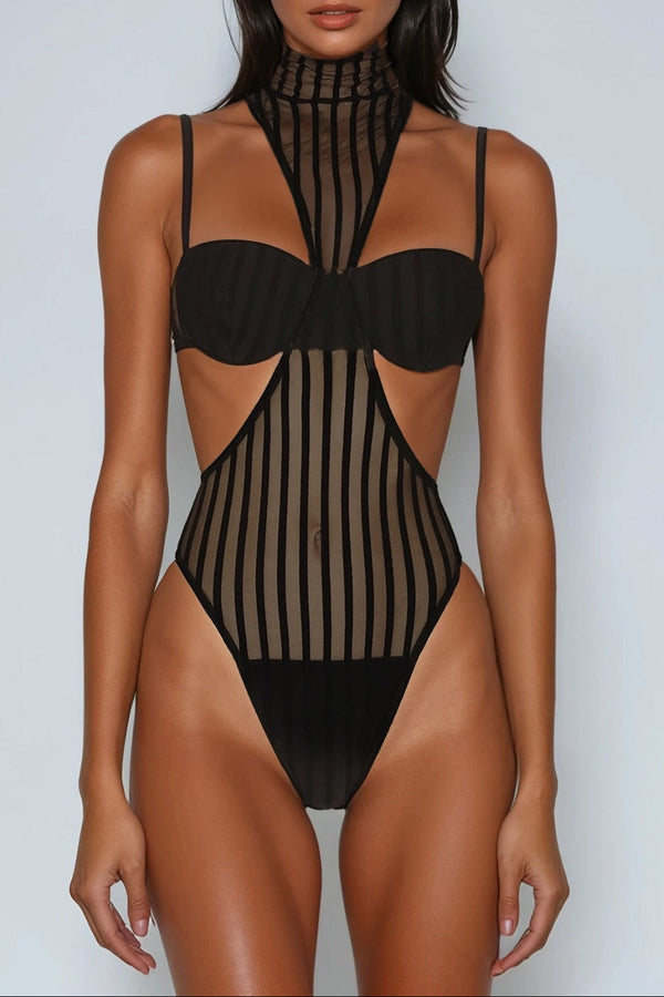 Devan Mesh Cutout Bodysuit