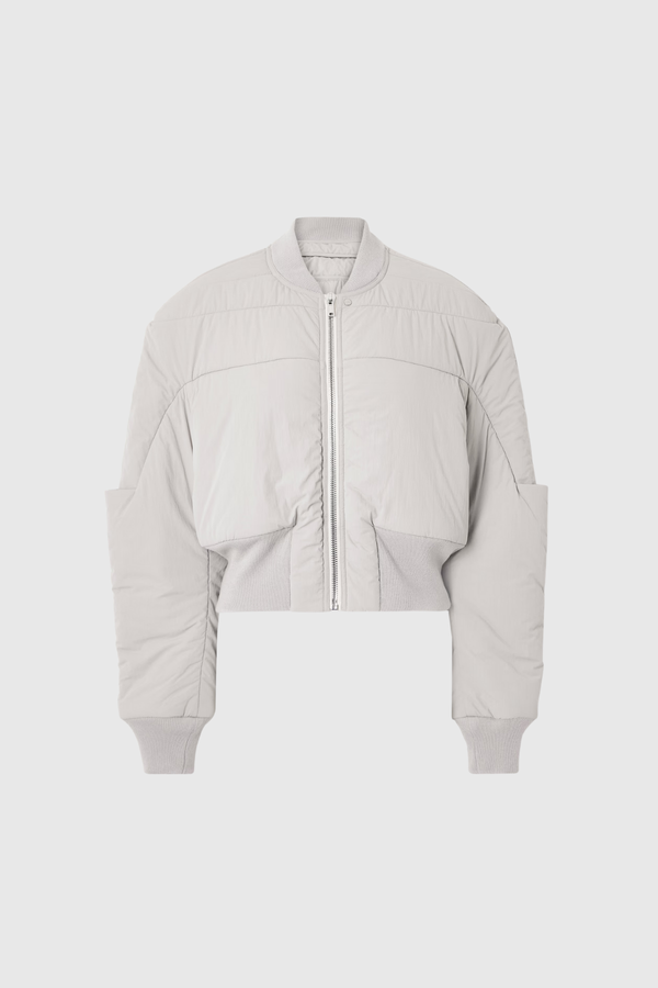 Devaraj Deconstruct Crop Jacket In White