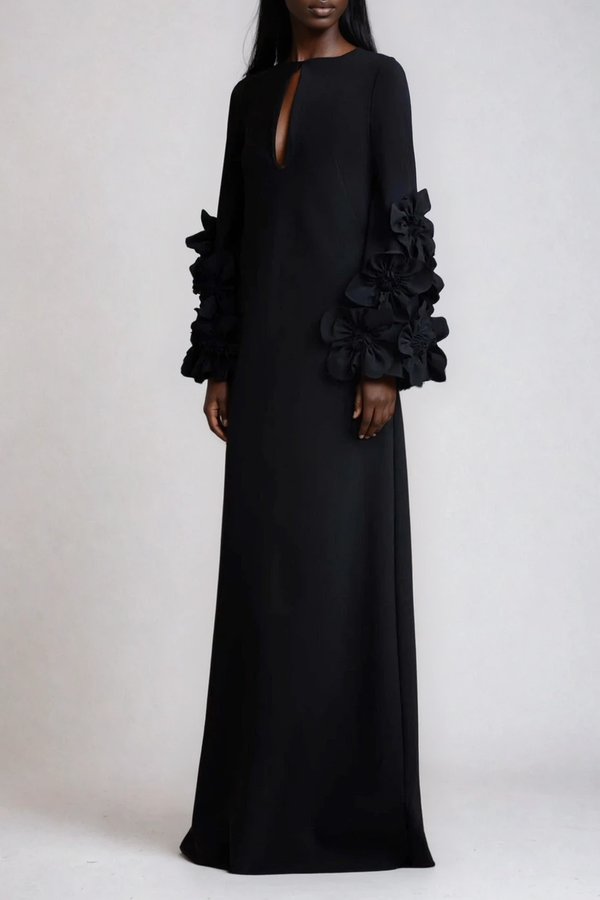 Diadumenus Cutout Flower Maxi Dress