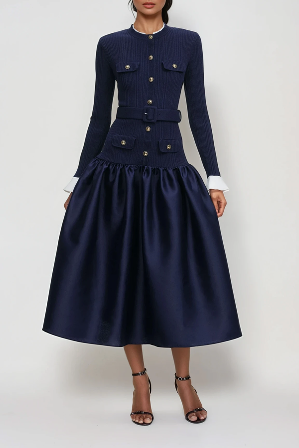 Diarmad Deconstruct Knit Maxi Dress